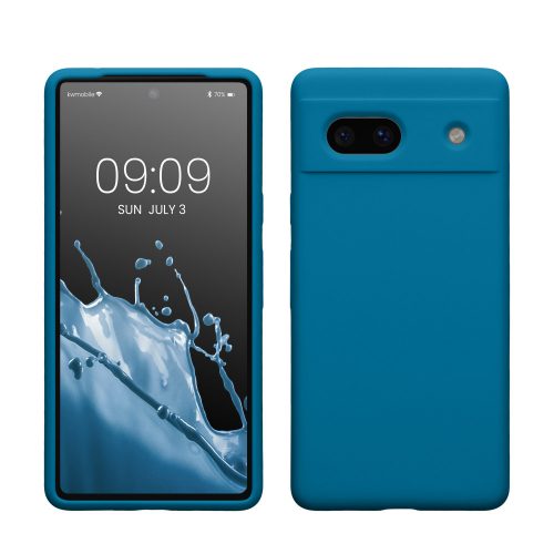 Калъф Kwmobile за Google Pixel 7a, син, силикон, KWM000019YE012C