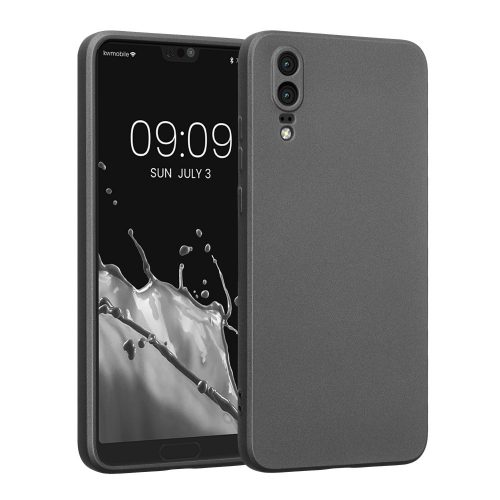 Калъф Kwmobile за Huawei P20, сив, силикон, KWM0000193F003C