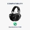 Комплект от 2 възглавнички за уши Kwmobile Cooling Gel за Beyerdynamic DT 880, черни, еко кожа, KWM000024SD001C