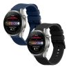 Комплект от 2 каишки Kwmobile за Huawei Watch 4/Watch 4 Pro/Watch 3, черен/тъмно син, силикон, KWM000024SW001C