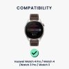 Комплект от 2 каишки Kwmobile за Huawei Watch 4/Watch 4 Pro/Watch 3, черен/тъмно син, силикон, KWM000024SW001C