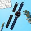 Комплект от 2 каишки Kwmobile за Huawei Watch 4/Watch 4 Pro/Watch 3, черен/тъмно син, силикон, KWM000024SW001C