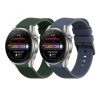 Комплект от 2 каишки Kwmobile за Huawei Watch 4/Watch 4 Pro/Watch 3, тъмнозелен/син, силикон, KWM000024SW002C