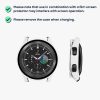 Комплект 2 калъфа Kwmobile със защитно стъкло за Samsung Galaxy Watch 6, черен/прозрачен, пластмаса, KWM000024TC001C