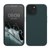 Калъф Kwmobile за Apple iPhone 14, тъмно зелен, силикон, KWM000016NI030C