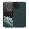 Калъф Kwmobile за Apple iPhone 14, тъмно зелен, силикон, KWM000016NI030C