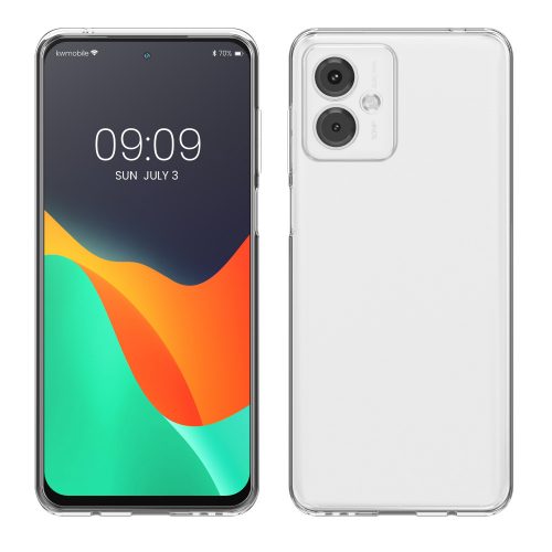 Капак Kwmobile за Motorola Moto G14, прозрачен, силикон, KWM000022NE001C