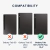 Калъф Kwmobile за Samsung Galaxy Tab S9 Plus/Galaxy Tab S9 FE Plus, черен, текстилен, KWM000023PP001C