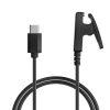 Kwmobile USB кабел за зареждане за Garmin vivomove Trend / Lily / HR / Forerunner 35 / 30 / 735XT, черен, пластмаса, KWM000024UH001C