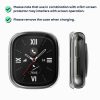 Комплект от 2 капака Kwmobile със защитно стъкло за Honor Watch 4, прозрачен/черен, пластмаса, KWM000024UK002C