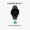 Комплект от 2 защитни фолиа Kwmobile за Garmin Vivoactive 4S, прозрачно/черно, полимер, KWM000024UW001C