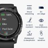 Комплект от 2 защитни фолиа Kwmobile за Garmin Vivoactive 4, прозрачно/черно, полимер, KWM000024UX001C