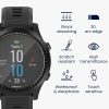 Комплект от 2 защитни фолиа Kwmobile за Garmin Forerunner 945, прозрачно/черно, полимер, KWM000024VA001C