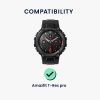 Комплект от 2 защитни фолиа Kwmobile за Amazfit T-Rex Pro, прозрачно/черно, полимер, KWM000024VD001C