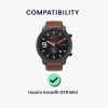 Комплект от 2 защитни фолиа Kwmobile за Amazfit GTR Mini, прозрачно/черно, полимер, KWM000024VE001C