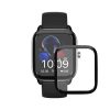 Комплект от 2 защитни фолиа Kwmobile за Amazfit GTS 4 Mini, прозрачно/черно, полимер, KWM000024VF001C