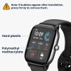 Комплект от 2 защитни фолиа Kwmobile за Amazfit GTS 4 Mini, прозрачно/черно, полимер, KWM000024VF001C