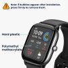 Комплект от 2 защитни фолиа Kwmobile за Amazfit GTS 2 Mini, прозрачно/черно, полимер, KWM000024VG001C