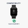 Комплект от 2 защитни фолиа Kwmobile за Amazfit Bip 3, прозрачно/черно, полимер, KWM000024VH001C