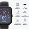 Комплект от 2 защитни фолиа Kwmobile за Amazfit Bip 3 Pro, прозрачно/черно, полимер, KWM000024VI001C