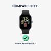 Комплект от 2 защитни фолиа Kwmobile за Amazfit GTS 3, прозрачно/черно, полимер, KWM000024VK001C