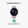 Комплект от 2 защитни фолиа Kwmobile за Amazfit GTR 3, прозрачно/черно, полимер, KWM000024VM001C