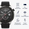 Комплект от 2 защитни фолиа Kwmobile за Amazfit GTR 4, прозрачно/черно, полимер, KWM000024VN001C