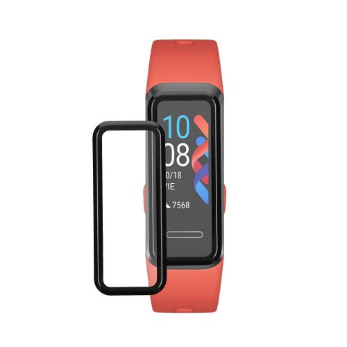 Комплект от 2 защитни фолиа Kwmobile за Huawei Band 4, прозрачно/черно, полимер, KWM000024VP001C