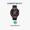 Комплект от 2 защитни фолиа Kwmobile за Huawei Watch 4, прозрачно/черно, полимер, KWM000024VY001C