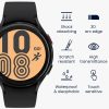 Комплект от 2 защитни фолиа Kwmobile за Samsung Galaxy Watch 4, прозрачно/черно, полимер, KWM000024WE001C