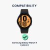 Комплект от 2 защитни фолиа Kwmobile за Samsung Galaxy Watch 4, прозрачно/черно, полимер, KWM000024WE001C