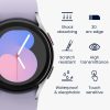 Комплект от 2 защитни фолиа Kwmobile за Samsung Galaxy Watch 5, прозрачно/черно, полимер, KWM000024WF001C