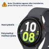 Комплект от 2 защитни фолиа Kwmobile за Samsung Galaxy Watch 5, прозрачно/черно, полимер, KWM000024WG001C