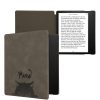 Калъф Kwmobile за Amazon Kindle Oasis 10, сив/черен, еко кожа, KWM000014ND014C