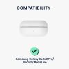 Калъф за слушалки Kwmobile за Samsung Galaxy Buds 2 Pro/Buds 2/Buds Live, сив/черен, силикон, KWM000015RY003C