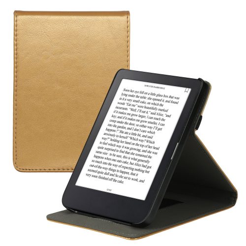 Калъф Kwmobile за Kobo Clara 2E, златен, екологична кожа, KWM000017UI012C