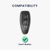 Капак за автомобилен ключ Kwmobile за Ford 3 бутона - Keyless Go, тъмнозелен, силикон, KWM000008AQ005C