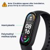 Комплект от 2 защитни фолиа Kwmobile за Xiaomi Mi Band 6, прозрачно/черно, полимер, KWM000024WR001C