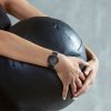 Комплект от 2 калъфа Kwmobile за Amazfit GTR 4, черен/прозрачен, силикон, KWM0000188X002C