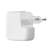 Kwmobile Капак за зарядно за Apple 35W Dual USB-C захранващ адаптер, бял, силикон, KWM000024YY001C