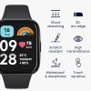 Комплект от 2 защитни фолиа Kwmobile за Xiaomi Redmi Watch 3 Active, прозрачно/черно, полимер, KWM000024ZH001C