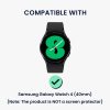 Комплект от 2 калъфа Kwmobile за Samsung Galaxy Watch 4, прозрачен/златен, пластмасов, KWM000024ZN001C