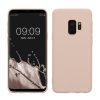 Калъф Kwmobile за Samsung Galaxy S9, крем, силикон, KWM000008OR022C