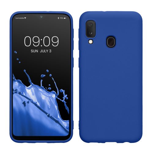 Калъф Kwmobile за Samsung Galaxy A20e, син, силикон, KWM0000102J030C