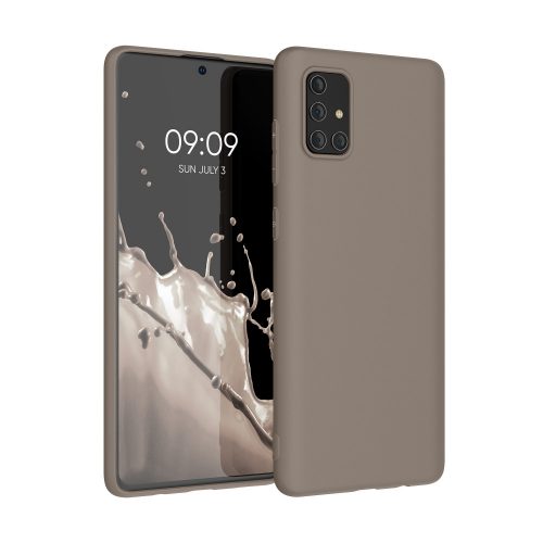 Калъф Kwmobile за Samsung Galaxy A71, бежов, силикон, KWM000010ZJ031C