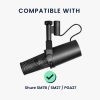 Калъф за микрофон Kwmobile за Shure SM7B/SM27/PGA27, черен, мемори пяна, KWM000024ZS001C