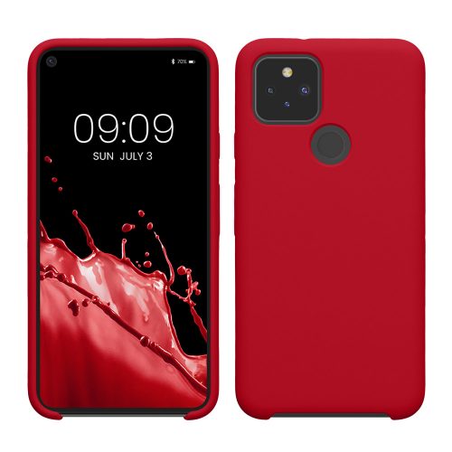 Калъф Kwmobile за Google Pixel 5, червен, силикон, KWM0000122K035C