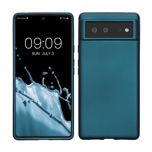 Калъф Kwmobile за Google Pixel 6, син, силикон, KWM000013MC017C