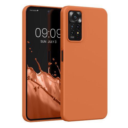 Калъф Kwmobile за Xiaomi Redmi Note 11 Pro/Redmi Note 11 Pro 5G/Redmi Note 12 Pro, оранжев, силикон, KWM0000151A059C