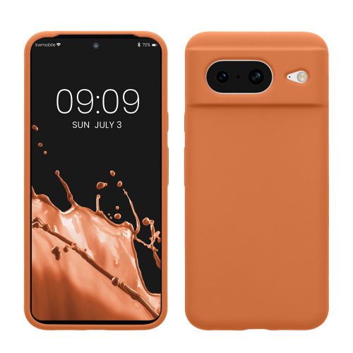 Калъф Kwmobile за Google Pixel 8, оранжев, силикон, KWM0000208F016C